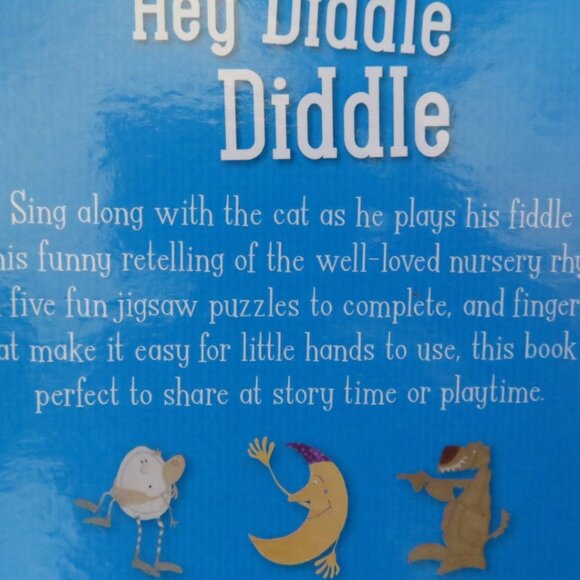 Hey Diddle Diddle Nursery Rhyme Jigsaw Book 3+ Years EUC (K498) - Picture 4 of 7